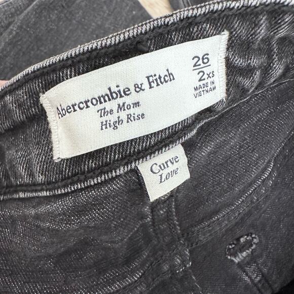 Abercrombie & Fitch Curve Love The Mom High Rise Jeans 26 XS - Picture 4 of 9